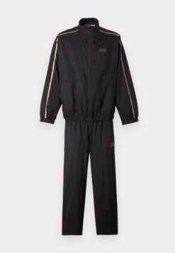 EA7 Emporio Armani VENTUS UNISEX SET - Tracksuit - Black/gold-coloured -Total Wear Store 8f59fb0fca8a49f38ec4b188aed006ef
