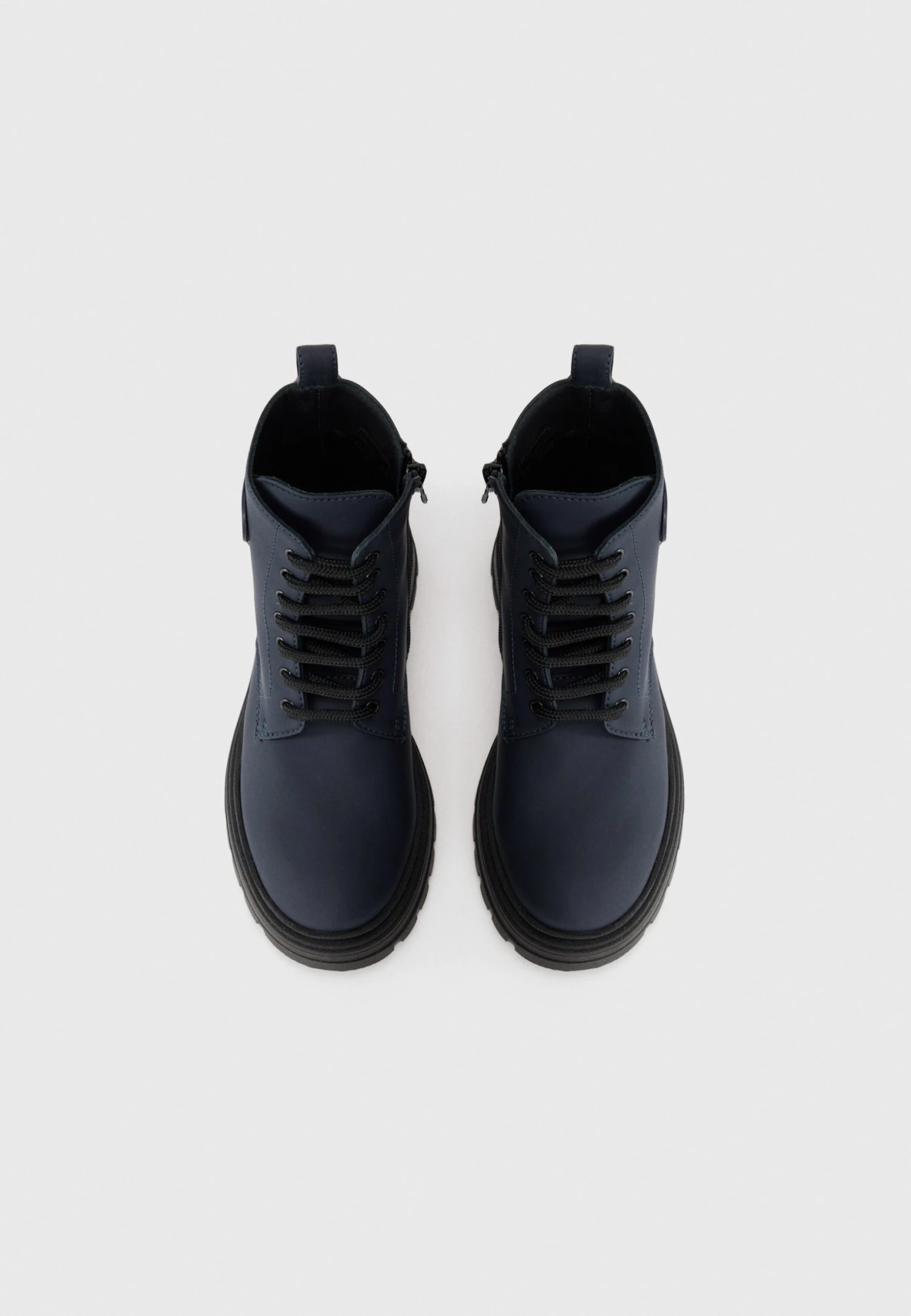 Emporio Armani UNISEX - Lace-up Ankle Boots - Navy 6 Emporio Armani UNISEX - Lace-up Ankle Boots - Navy - Image 4