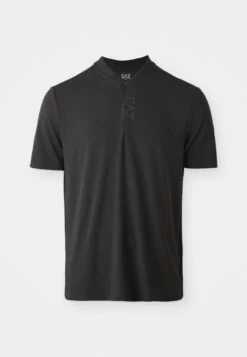 EA7 Emporio Armani TENNIS PRO SERAFINO - Polo Shirt - Black -Total Wear Store 90493f8d2777437b9f16a82e57eb2d56