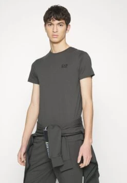 EA7 Emporio Armani Print T-Shirt - Dark Grey -Total Wear Store 90713f940953462a83d0ebef67958bef