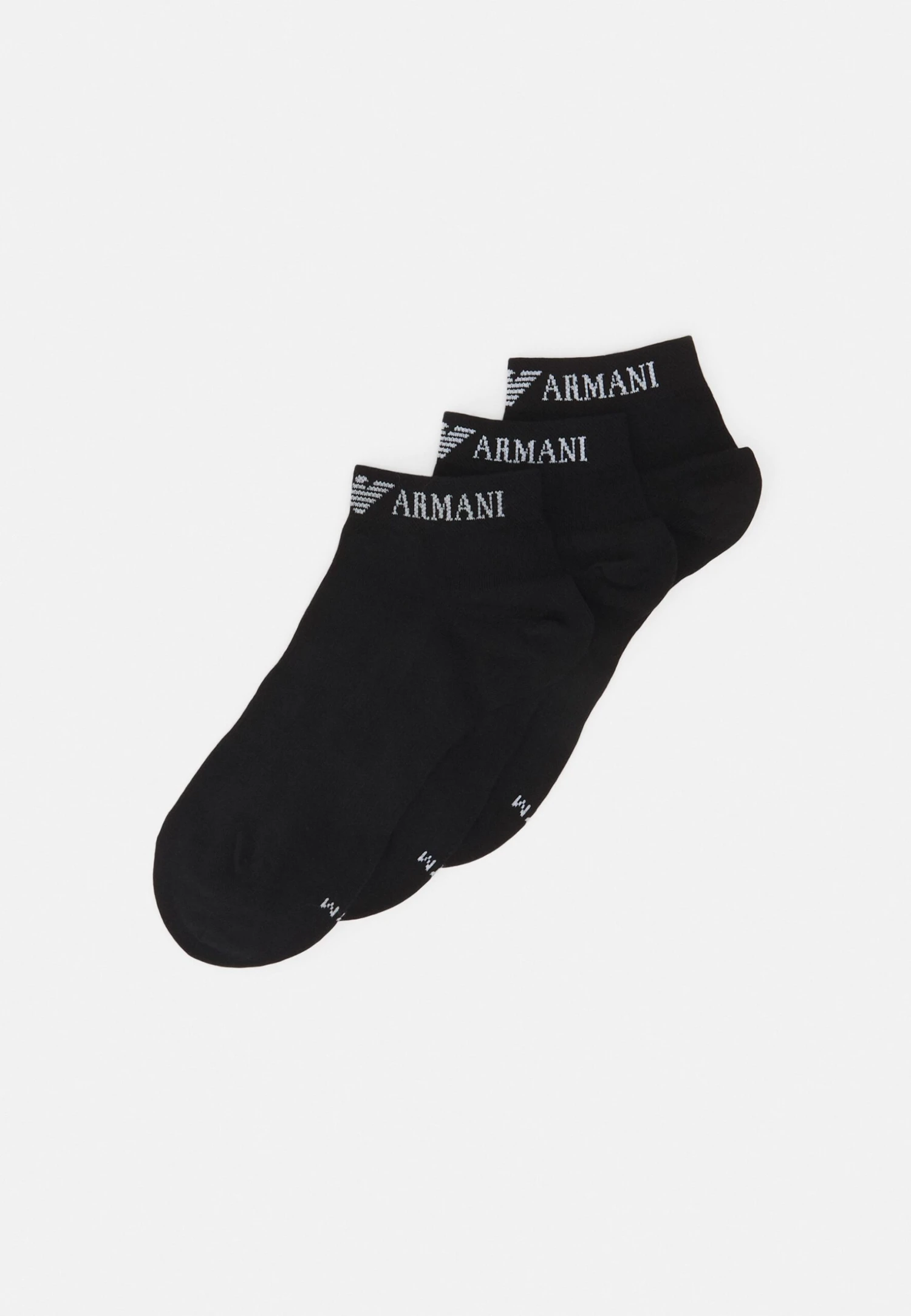 Emporio Armani 3 Pack Sneaker Socks - Socks - Nero/Black 3 Emporio Armani 3 Pack Sneaker Socks - Socks - Nero/Black