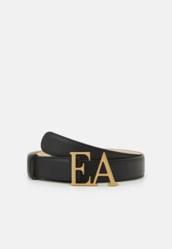 Emporio Armani Logo Belt Shiny - Belt - Nero
