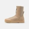 Emporio Armani Boot - Platform Ankle Boots - Beige -Total Wear Store 9185554ce6af4928aa80c169c4c1b3af