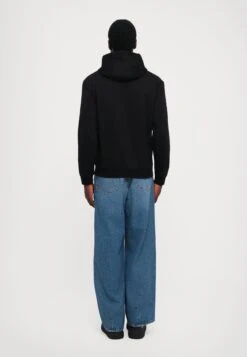 EA7 Emporio Armani TRAIN LOGO SERIES HOODIE EXTENDED - Hoodie - Black/white -Total Wear Store 91c083cc19f54d76a7f9f38a84e052ac