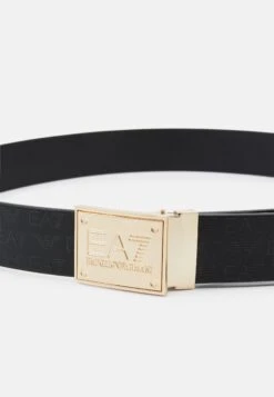 EA7 Emporio Armani Belt - Black/Gold-Coloured -Total Wear Store 924fa8d8bbe54713a9500a163fd0204d