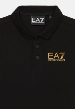 EA7 Emporio Armani UNISEX - Polo Shirt - Black/gold-coloured -Total Wear Store 92794a09bf464a81b97f5245d644a8fc