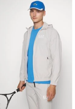EA7 Emporio Armani Tennis Pro Suit Unlined - Tracksuit - Silver Cloud -Total Wear Store 938a47f09e8c431da5575f8cb7d8ccd4