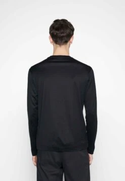 Emporio Armani Long Sleeved Top - Nero 9 Emporio Armani Long Sleeved Top - Nero -Total Wear Store 93e6abe2ca3746ff92f7c1fb73cab30b