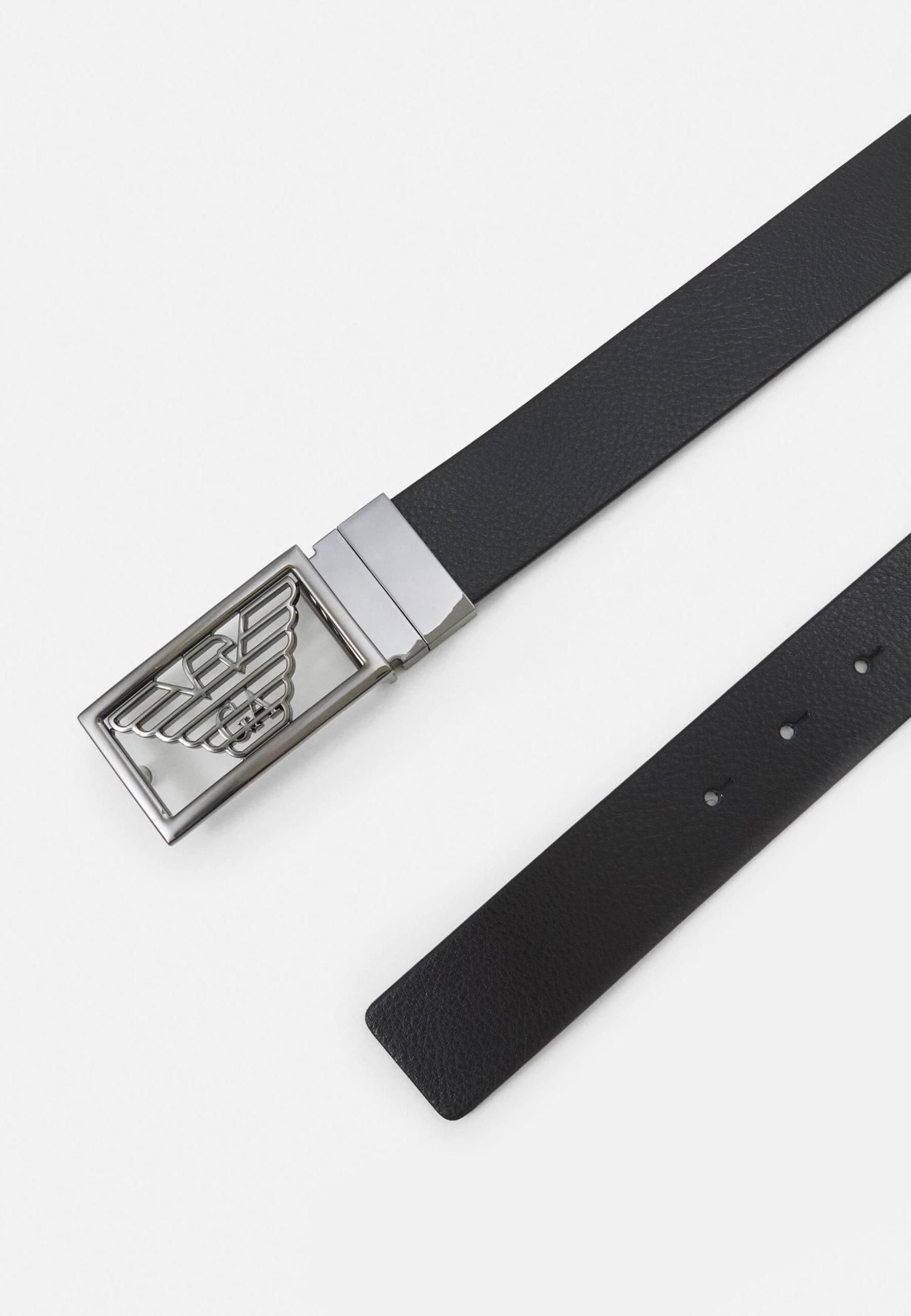 Emporio Armani Cintura Placca Plate Belt - Belt - Black/Grey 4 Emporio Armani Cintura Placca Plate Belt - Belt - Black/Grey - Image 2