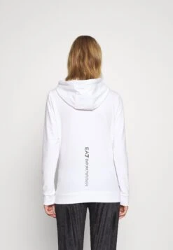 EA7 Emporio Armani Hoodie - White/Black 9 EA7 Emporio Armani Hoodie - White/Black -Total Wear Store 94bcf843c0ea494dac96b393aa2519dd