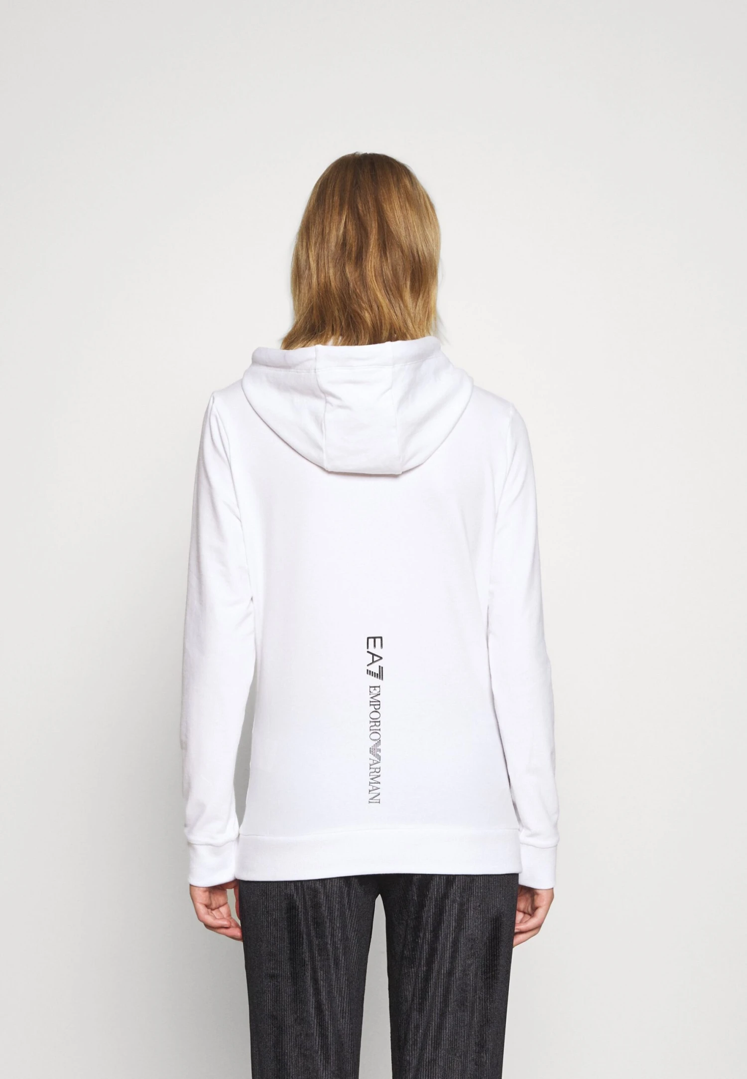 EA7 Emporio Armani Hoodie - White/Black 5 EA7 Emporio Armani Hoodie - White/Black - Image 3