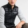 EA7 Emporio Armani Waistcoat - Black -Total Wear Store 963500b9c5024f858c123867e5c39105