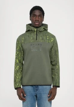 EA7 Emporio Armani LOGO SERIES HOODIE GRAPHIC - Sweatshirt - Beetle