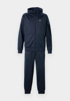 EA7 Emporio Armani TRAIN VISIBILITY - Tracksuit - Black/cream -Total Wear Store 971661c1c9814daca639759b18eadf7f