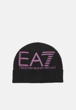EA7 Emporio Armani MOUNTAIN VISIBILITY BEANIE UNISEX - Beanie - Black/volcanic -Total Wear Store 9721cda965194d428e8d62b544f43042 6