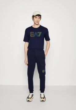 EA7 Emporio Armani Trouser - Tracksuit Bottoms - Dark Blue -Total Wear Store 97554b3d7fae4d7583df9d13047affde