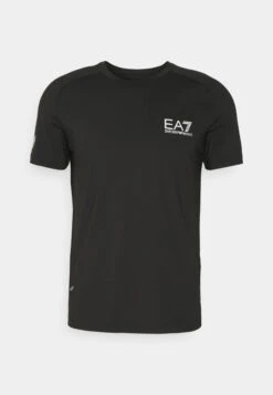 EA7 Emporio Armani Tennis Pro Tee - Basic T-Shirt - Black -Total Wear Store 9834e8e0bd95486493ec08c8fd2ffb0c