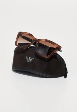 Emporio Armani Sunglasses - Shiny Striped Brown -Total Wear Store 984b3542c84d43af917b7f52faad7a25