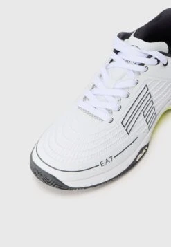 EA7 Emporio Armani UNISEX - Clay Court Tennis Shoes - White/asphalt -Total Wear Store 992033199b3f48e98851547d5676dbca