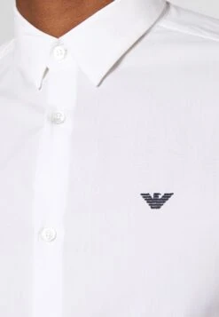 Emporio Armani Exclusive Contrast Logo - Shirt - Whiite -Total Wear Store 999fafbe1bad45d0afa694d8613b53d1