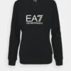 EA7 Emporio Armani Sweatshirt - Black/Light Gold -Total Wear Store 9a87be20ebf34817b601ccf81083606d