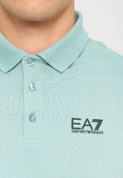 EA7 Emporio Armani TRAIN CORE - Polo Shirt - Blue Surf -Total Wear Store 9aceabf4e93941c0bd3330dbcbfd7449