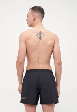 EA7 Emporio Armani BEACHWEAR - Swimming Shorts - Black/gold -Total Wear Store 9ad1410167bc424f9a8d5f42d30494f3
