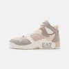EA7 Emporio Armani New Basket Unisex - High-Top Trainers - Whisper Pink/Atmosphere/White