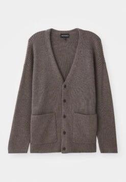 Emporio Armani CARDIGAN - Cardigan - Walnut Melange -Total Wear Store 9c0d2e749e3841518a2b02950b1e7821