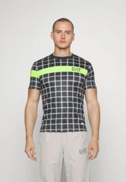EA7 Emporio Armani Tennis Pro Tee - Print T-Shirt - Black