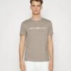 Emporio Armani Print T-Shirt - Beige 1 Emporio Armani Print T-Shirt - Beige -Total Wear Store 9f6693d3ce594dafb81701febbceeac6