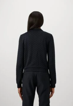 EA7 Emporio Armani TRAIN GOLF CLUB - Zip-up Sweatshirt - Fancy Black/blue -Total Wear Store a01f5d1f5ecf45b3877d553872b5c6b2