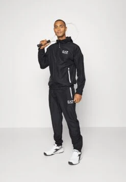 EA7 Emporio Armani Tennis Pro Suit Unlined - Tracksuit - Black -Total Wear Store a05a5bb7cdb14bccb992bd090efd76f4