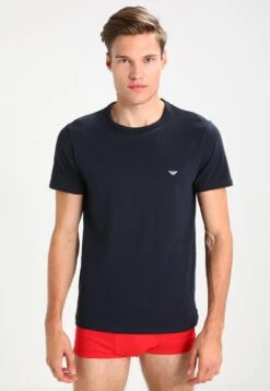 Emporio Armani Crew Neck 2 Pack - Undershirt - Gray/Navy Blue -Total Wear Store a2260490b8db41fbb8e50e4e1252cc06