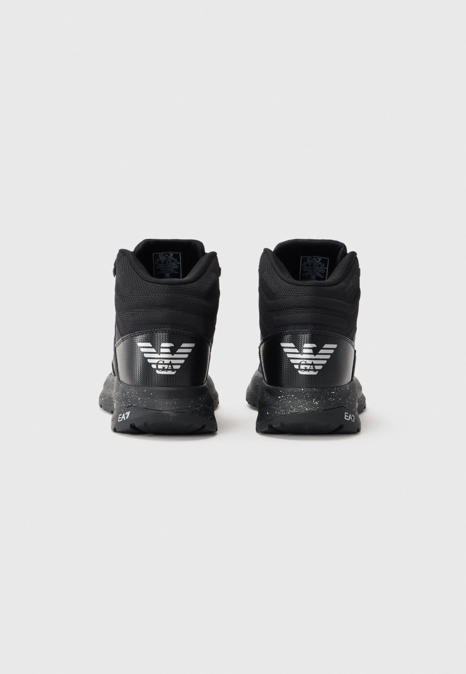 EA7 Emporio Armani ICE ALTURA UNISEX - High-top Trainers - Triple Black/silver-coloured 5 EA7 Emporio Armani ICE ALTURA UNISEX - High-top Trainers - Triple Black/silver-coloured - Image 3