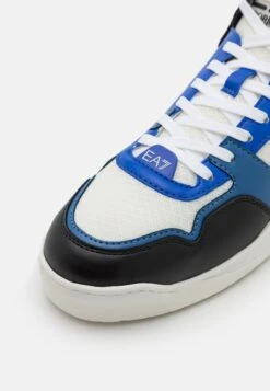EA7 Emporio Armani New Basket Unisex - High-Top Trainers - Black/Baltimora/Rachingred/White -Total Wear Store a2c381205db24a7095eb4e7e1fb5df86
