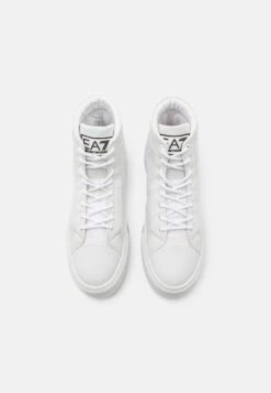 EA7 Emporio Armani All Over Unisex - High-Top Trainers - White/Black -Total Wear Store a35f98f6aa7041c3aedac9c4d3eb291d