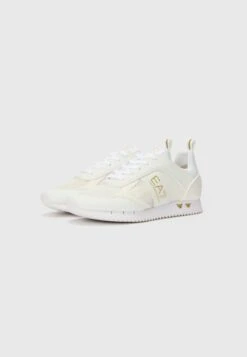 EA7 Emporio Armani UNISEX - Trainers - Triple White/gold-coloured -Total Wear Store a37ed1ae609e402c84ec6a8bde67848e