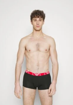 Emporio Armani 3 Pack - Pants - Black/Fire/White -Total Wear Store a44372886501497aa155303f16ae6034