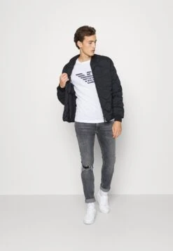 Emporio Armani Long Sleeved Top - Bianco -Total Wear Store a485f231d96f415cb306eabcbeea8487