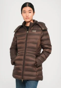 EA7 Emporio Armani JACKET - Winter Coat - Chocolate Brown -Total Wear Store a49272e0cf5e4c02b57423bb0c6c5a48