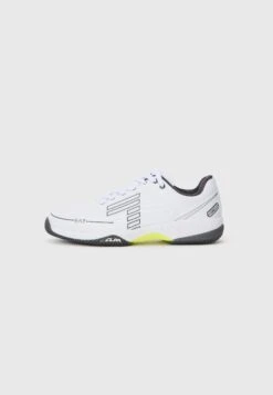 EA7 Emporio Armani UNISEX - Clay Court Tennis Shoes - White/asphalt -Total Wear Store a528b3ab42b843cf94d48be47f4535f0