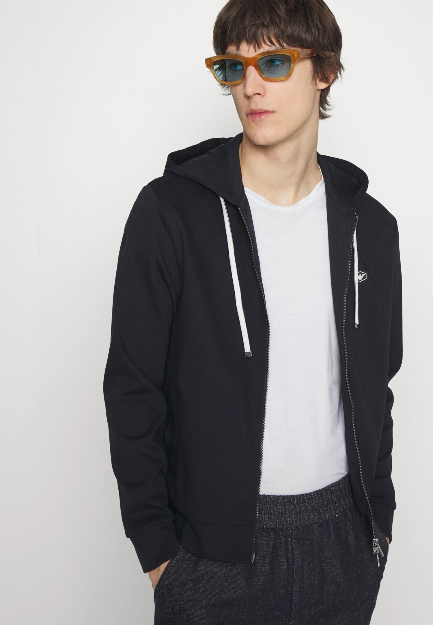 Emporio Armani Zip-Up Sweatshirt - Blu Navy 6 Emporio Armani Zip-Up Sweatshirt - Blu Navy - Image 4