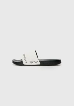 EA7 Emporio Armani WATER SPORTS UNISEX - Pool Slides - Black/white