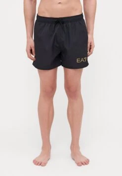 EA7 Emporio Armani BEACHWEAR - Swimming Shorts - Black/gold