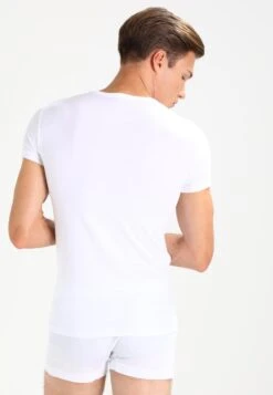 Emporio Armani V Neck 2 Pack - Basic T-Shirt - White/Navy Blue -Total Wear Store a737c2dee66a45c7ae2e671402c10ccd