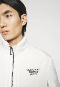 Emporio Armani Blouson Jacket - Summer Jacket - Bianco Caldo -Total Wear Store a7601c67fce348d1a4983c06e2a552a6