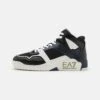 EA7 Emporio Armani New Basket Unisex - High-Top Trainers - Black/Bluenotte/Gold/White 2 EA7 Emporio Armani New Basket Unisex - High-Top Trainers - Black/Bluenotte/Gold/White -Total Wear Store a863fdfe3ff642f8943dad84d658c8d9