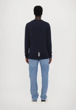 EA7 Emporio Armani TRAIN CORE TEE - Long Sleeved Top - Blue -Total Wear Store a8d3fc9700b2431e9b9837f01ad3c0fc
