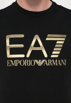 EA7 Emporio Armani TRAIN LOGO TEE - Print T-shirt - Black -Total Wear Store a8e6e8ee26cc469483452788887db367